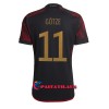Virallinen Fanipaita Saksa Mario Gotze 11 Vieraspelipaita MM-Kisat 2022 - Miesten